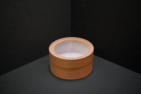 Круглая коробка с окном d16