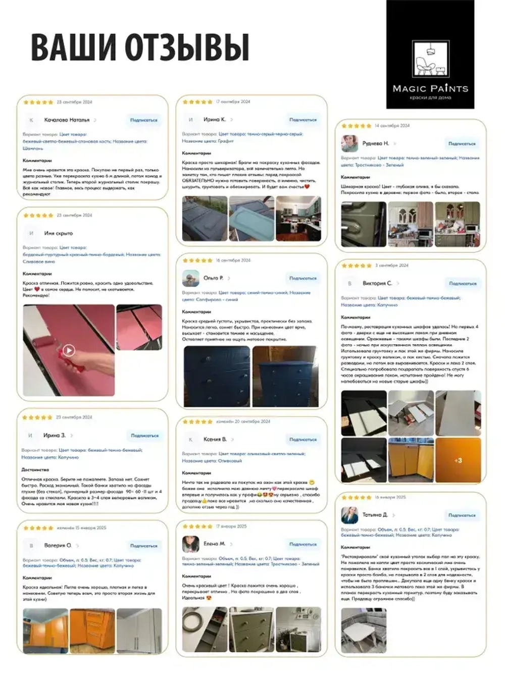 Magic Paints Краска Быстросохнущая, Гладкая, до 90°, Акриловая, Водная, Матовое покрытие, 0.5 л, 0.7 кг, бежевый, светло-бежевый