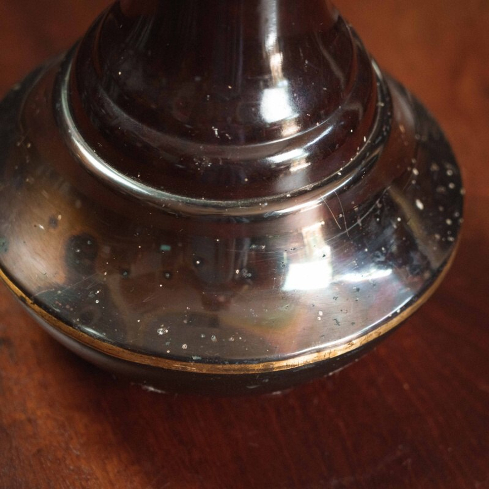 Винтажная напольная пепельница с крышкой