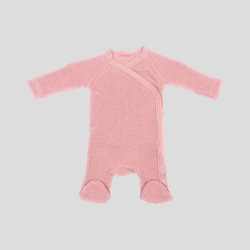 Набор для новорожденного из мягкой вафли в розовом цвете 0-3 месяца