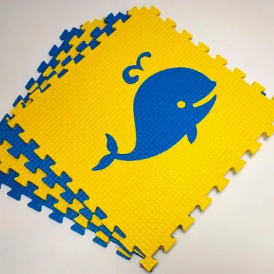 Мягкий пол "Моряк" 500x500x10 мм 45 шор