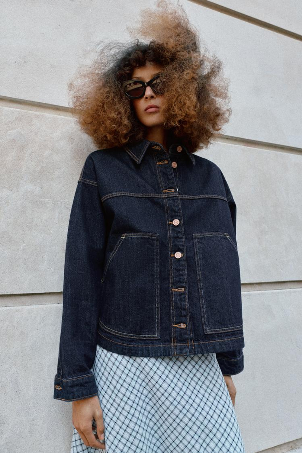 ZARA ДЖИНСОВАЯ КУРТКА Z1975, СИНИЙ