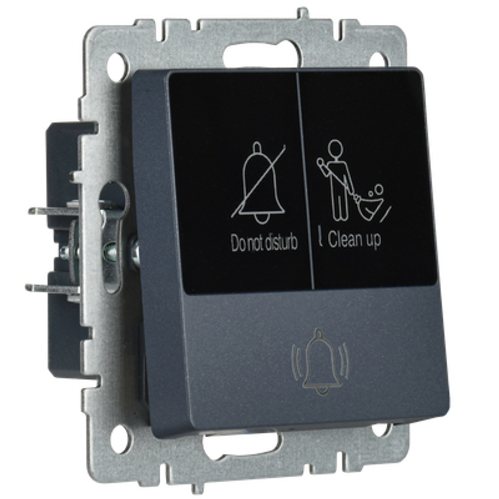 BRITE Кнопка звонка с индикацией для отелей 10А ВС10-1-9-БрМ маренго IEK