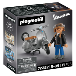 Игровой набор Playmobil 72282 Мотороллер Vespa 80 лет Original Style 72282 18 деталей — фото 1