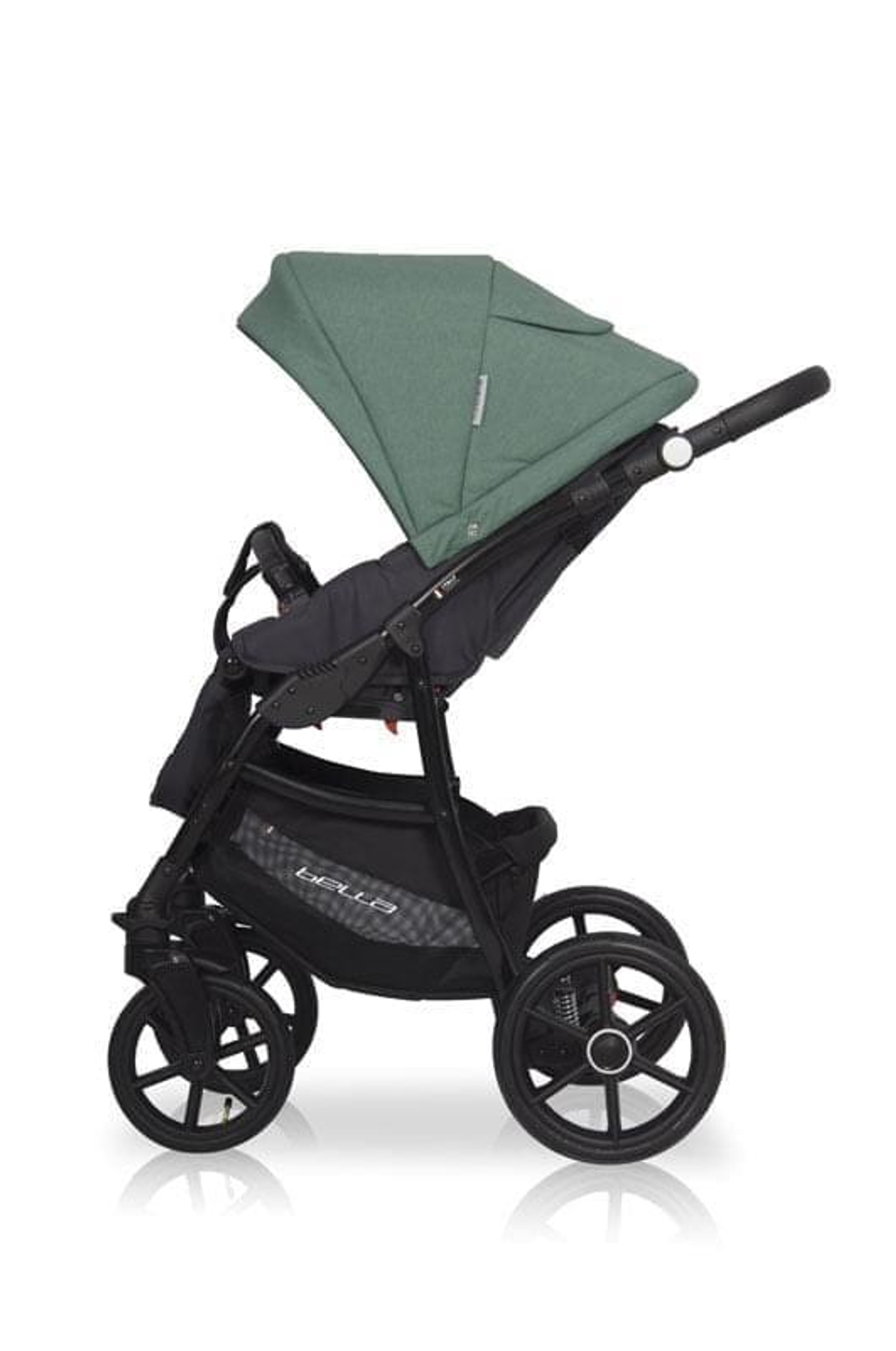 Коляска  BELLA (2 в 1) (RIKO BASIC) 03 серый-малахит