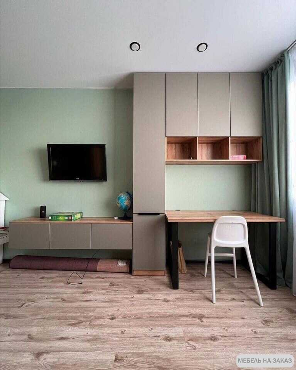 Шкафы в детскую с зонированием