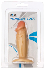 Пробка-фаллос телесного цвета - 11,5 см. (Цвет: телесный)