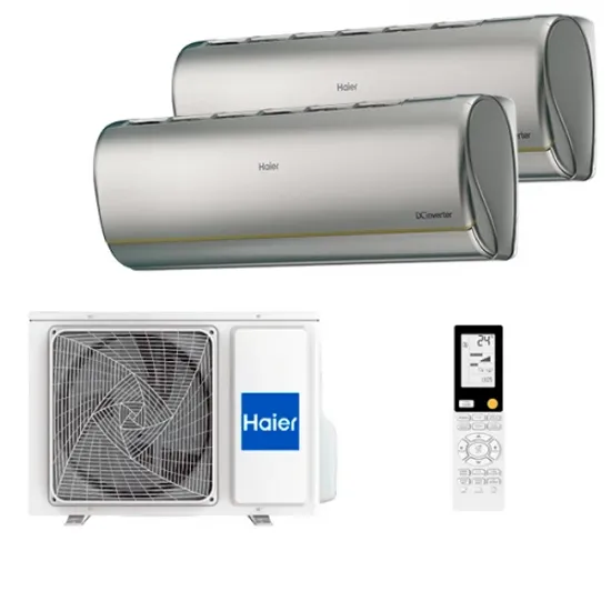 Мультисплит система на 2 комнаты Haier AS25S2SJ2FA-S x 2 / 2U50S2SM1FA-3