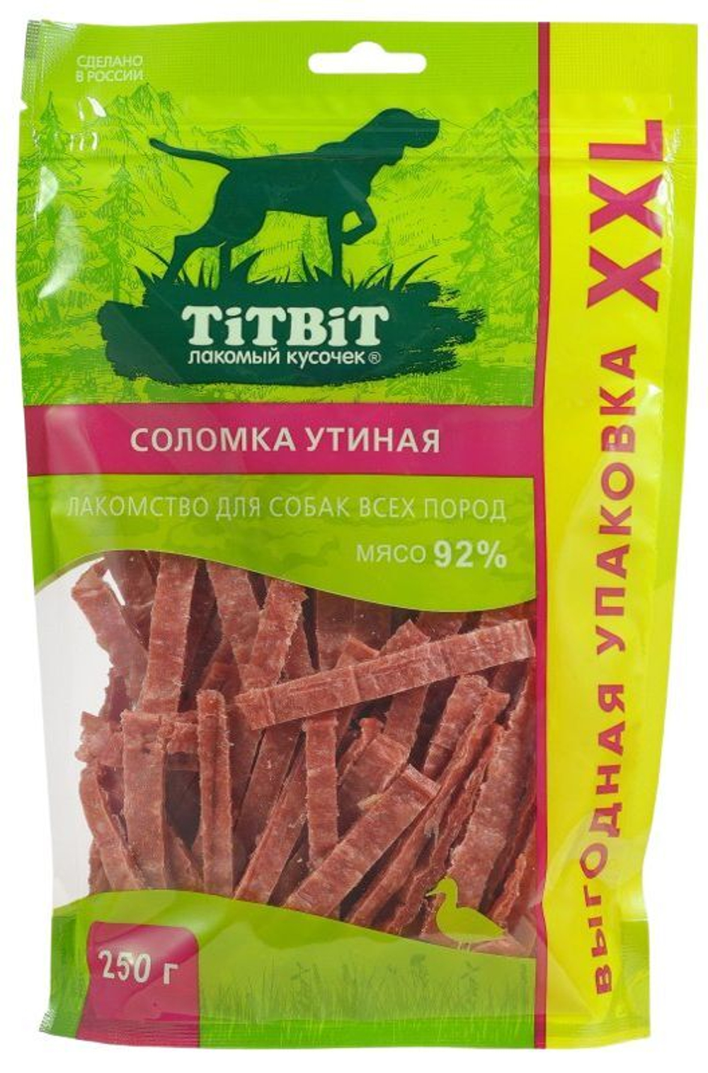 Лакомство "Деревенские лакомства" для собак Утиная нарезка сушёная, 90 г х 3 шт
