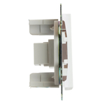 Розетка HDMI 2.1, Type A (механизм), STEKKER GLS00-7118-01, серия Катрин, белый 50058