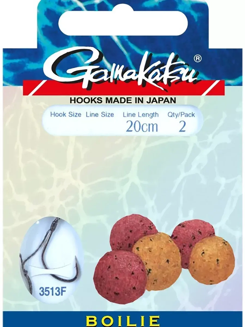 Крючок рыболовный BKS-3513F №01, 0,30mm - 20cm упк по 2шт