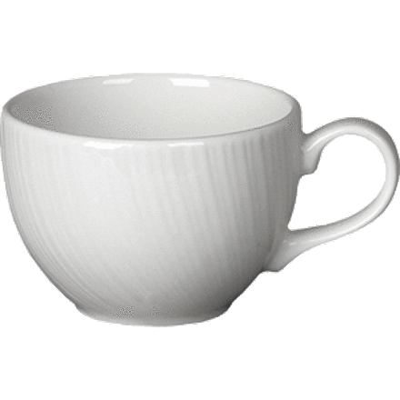 Чашка чайная «Спайро» фарфор 340мл D=10,H=7см белый