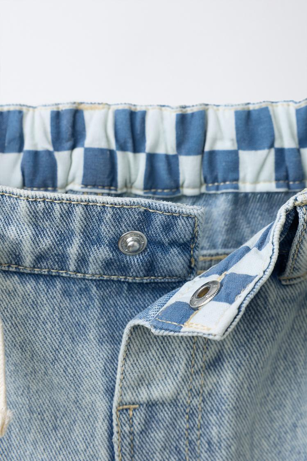 ZARA ДЖИНСЫ BALLON OVERDYE, ГОЛУБОЙ