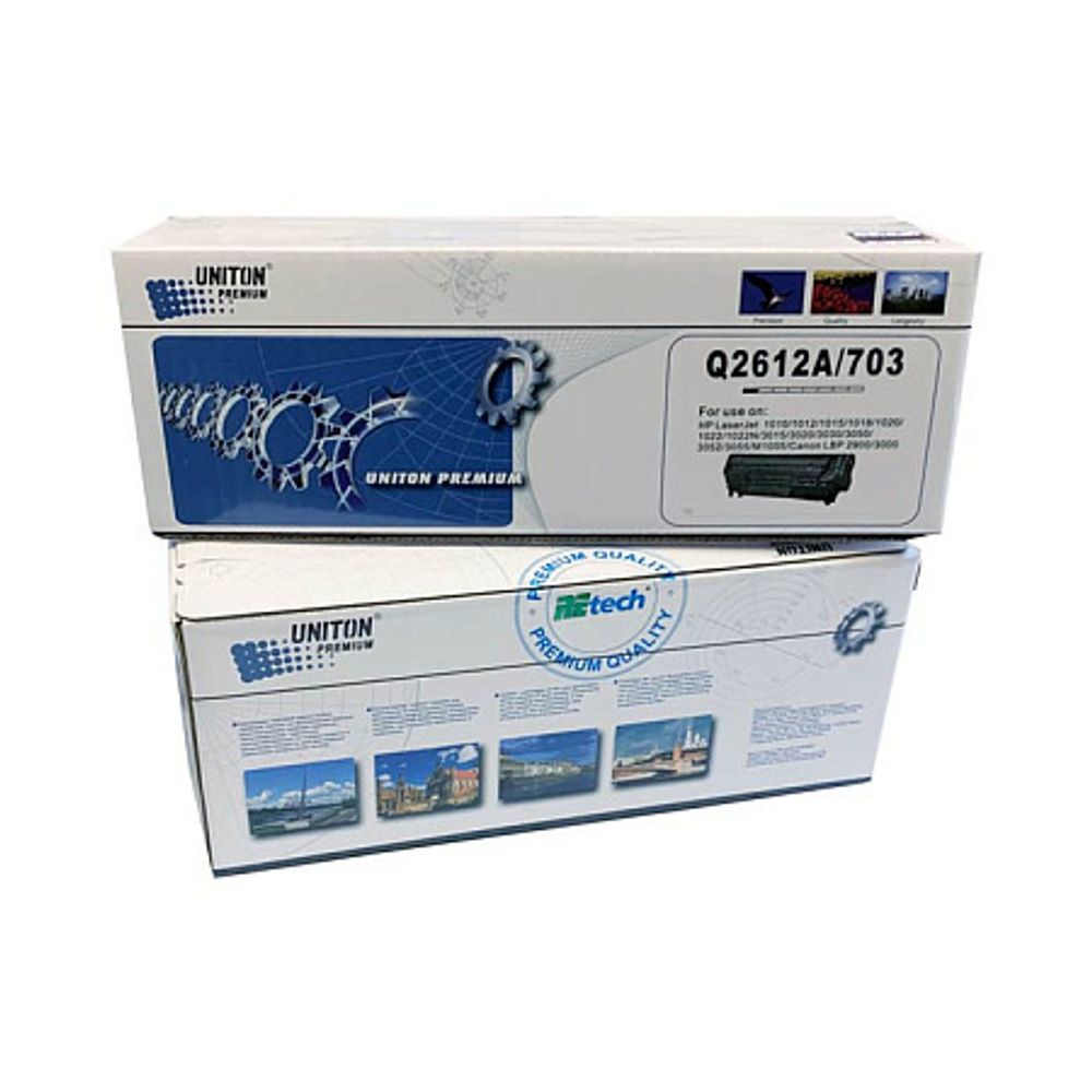 Картридж Q2612A/703 для HP LJ 1010/1012/1015/3030/CANON LBP 2900/3000 (2K) UNITON Premium