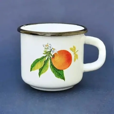 Кружка эмал 0,25л с рис С0102 С0102.П (Новокузнецкая эмаль)