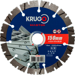 Диск алмазный сегментный турбо KRUGO MASTER по бетону 150х2,2х22,23х12mm, 81051500251