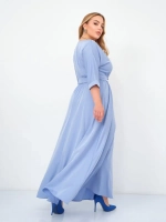 Платье на резинке с поясом