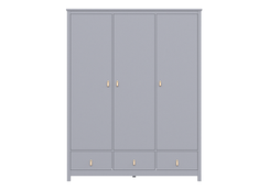Шкаф Wood 3-х створчатый (серый)