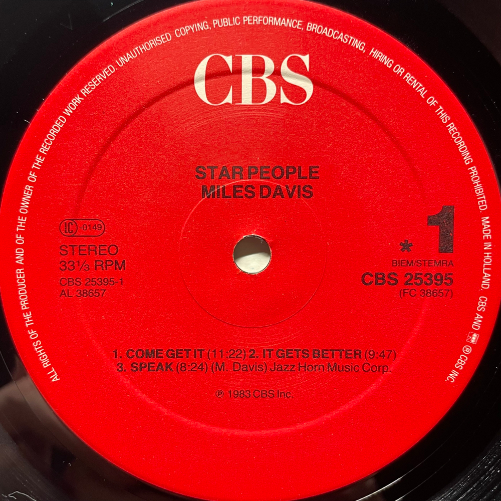 Miles Davis ‎– Star People ( США 1986 г.)