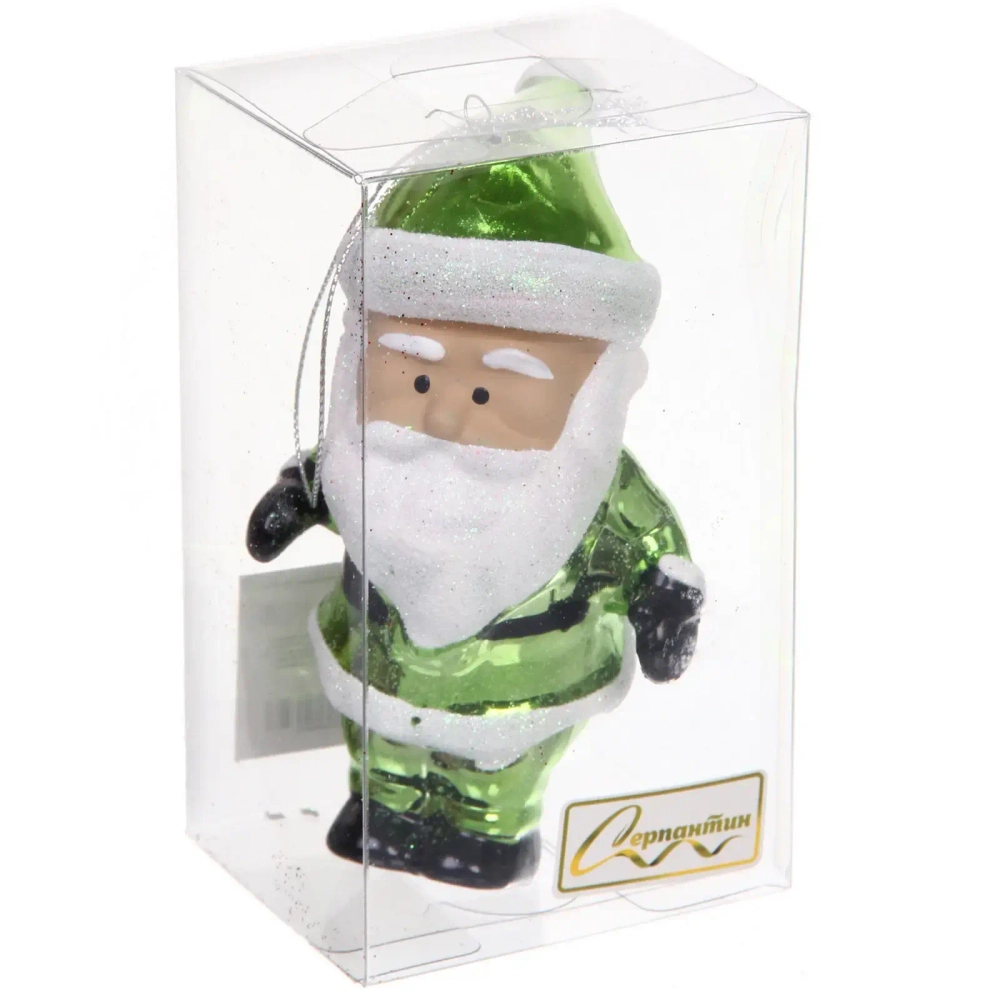 Елочная игрушка «Очаровательный дедушка» 7*6*12 см, Салатовый