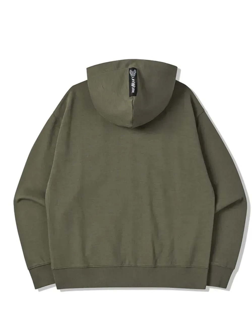 Худи на молнии с капюшоном с металлическим логотипом ladok