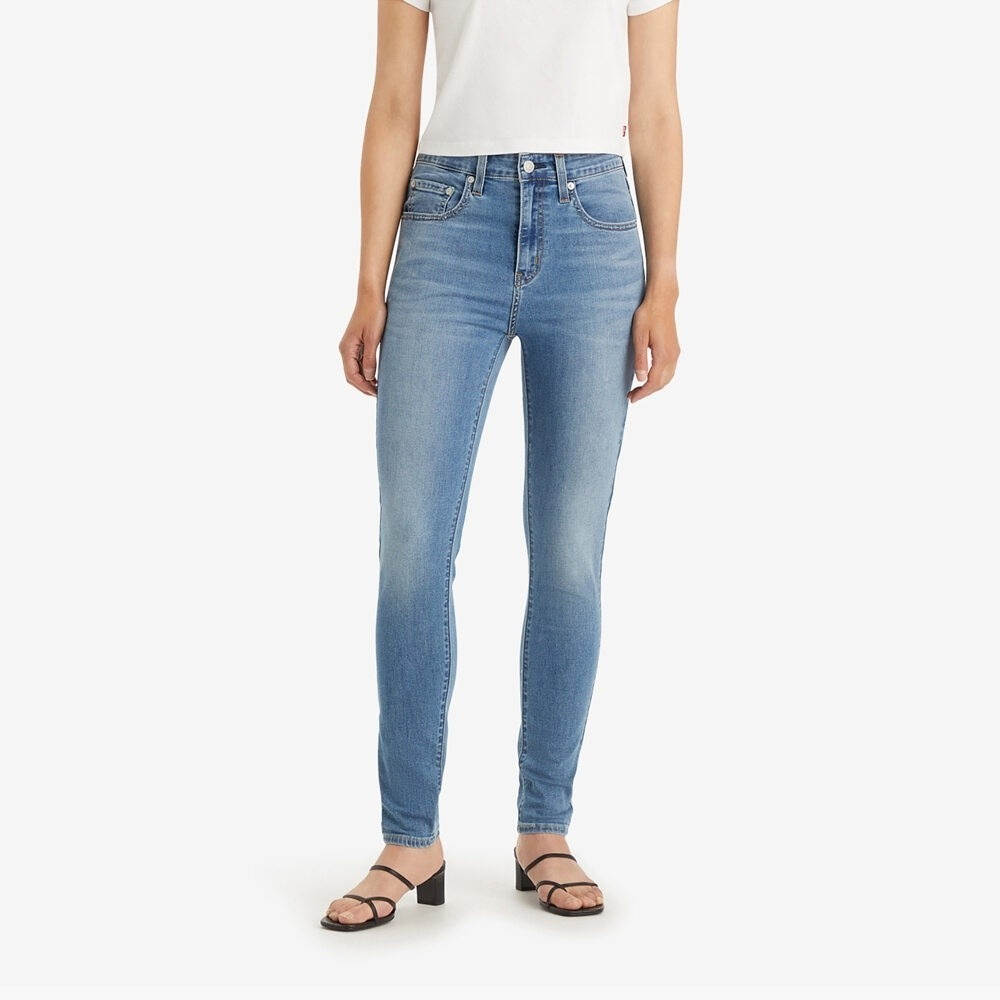 Джинсы женские LEVI'S 721 HIGH RISE SKINNY MED INDIGO - WORN IN
