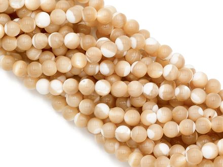 Нить бусин из перламутра 4,1-4,3мм