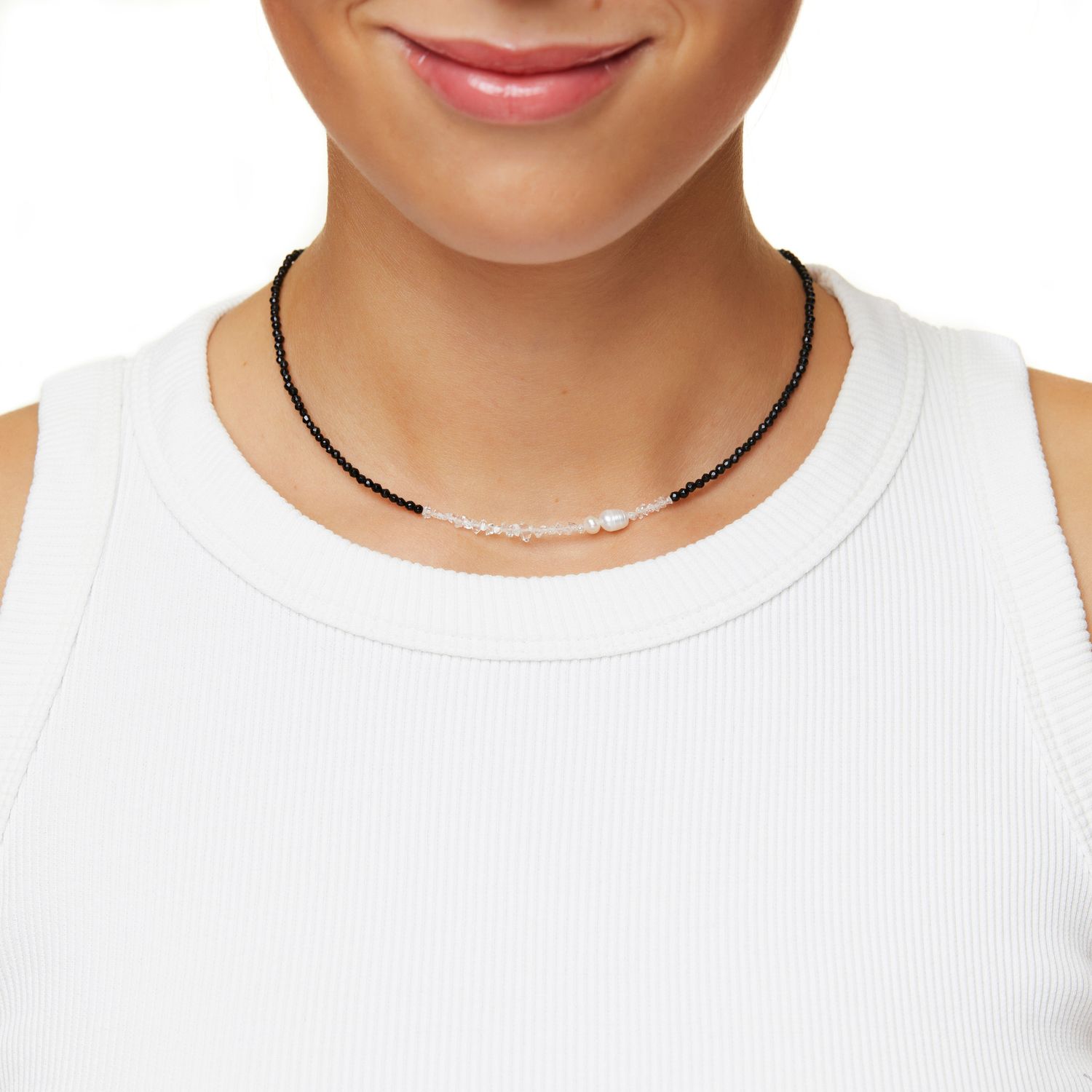 Колье Black Pearly Diamant Necklace – Tiny