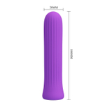 Мини-вибратор Baile Pretty Love Blanche – 10 см, 12 режимов