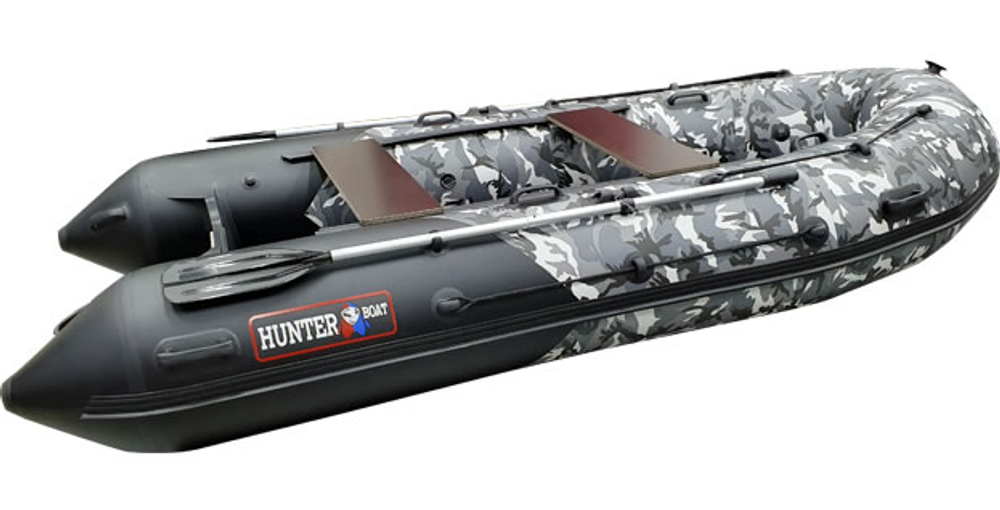Хантер 350 ПРО камуфляж (Лодка ПВХ под мотор НДНД)