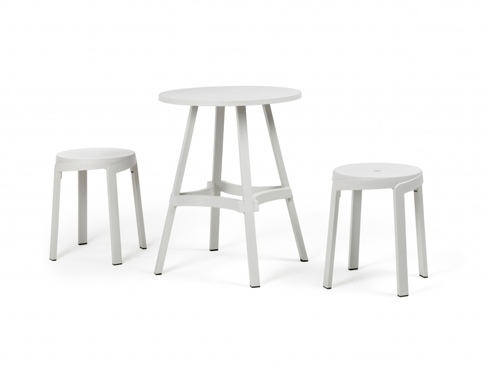 Стол пластиковый обеденный Nardi Combo 70, гипс