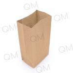 Крафт пакет с прямоугольным дном 120*80*250 мм 50 г/м2 бурый, 1000шт