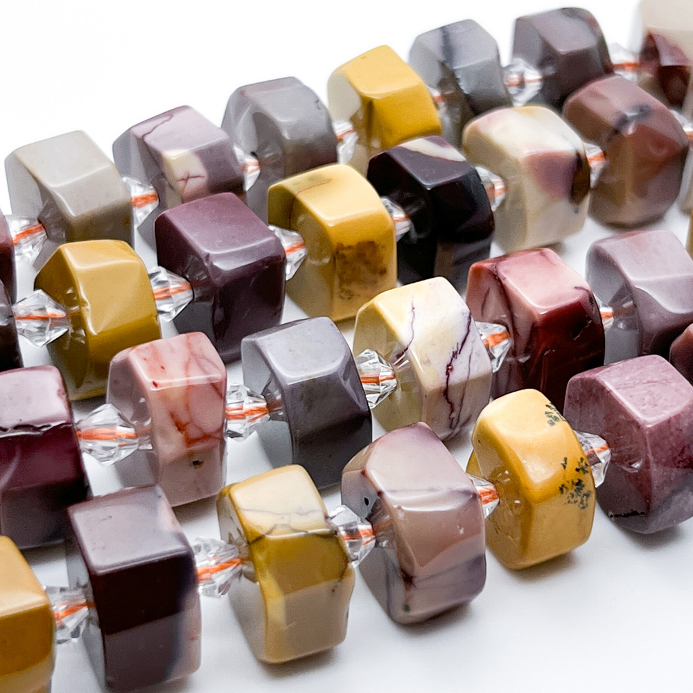 Мукаит бусины, размер около 14*8 мм, цена за набор 6 шт