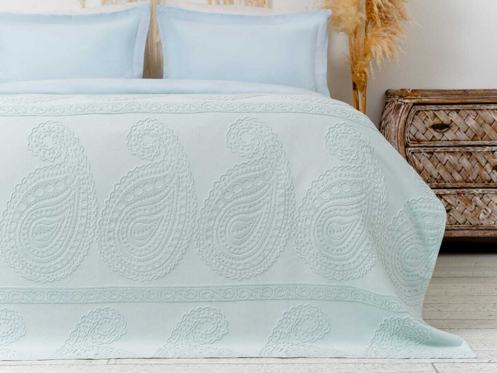 Покрывало 200x220 Arya home Misley мятный