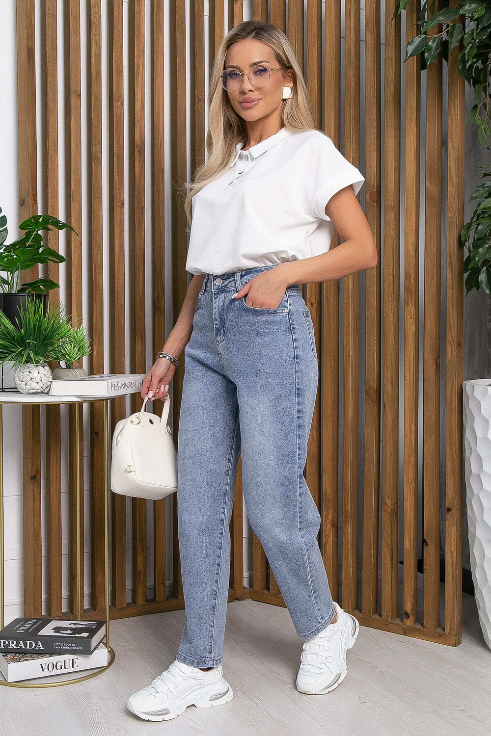 Джинсы Ты на высоте (серо-голубые) Б13278-4М LT Collection