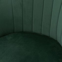 Стул Coral, велюр, зеленый