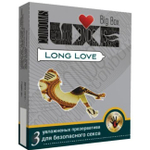 Luxe Long Love продлевающие секс Презервативы, упаковка 3 шт. (Цвет: прозрачный)