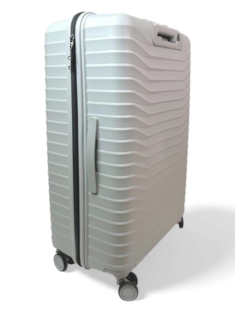 Большой чемодан Bon-Voyage PP Three, Серебристый, L