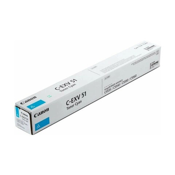 Тонер-картридж CANON C-EXV51 C для imageRUNNER ADVANCE C5535/C5540/C5550/C5560 голубой (0482C002)