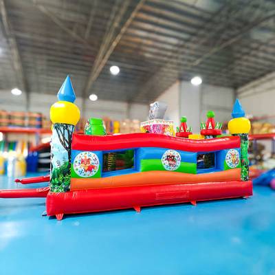 Коммерческий надувной батут "Сафари приключения" 6*5*2.8 м