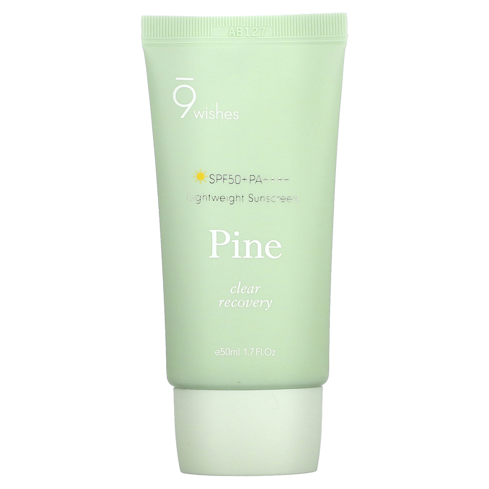 9Wishes, Pine, легкое солнцезащитное средство, SPF50 + PA ++++, 50 мл (1,7 жидк. Унции)