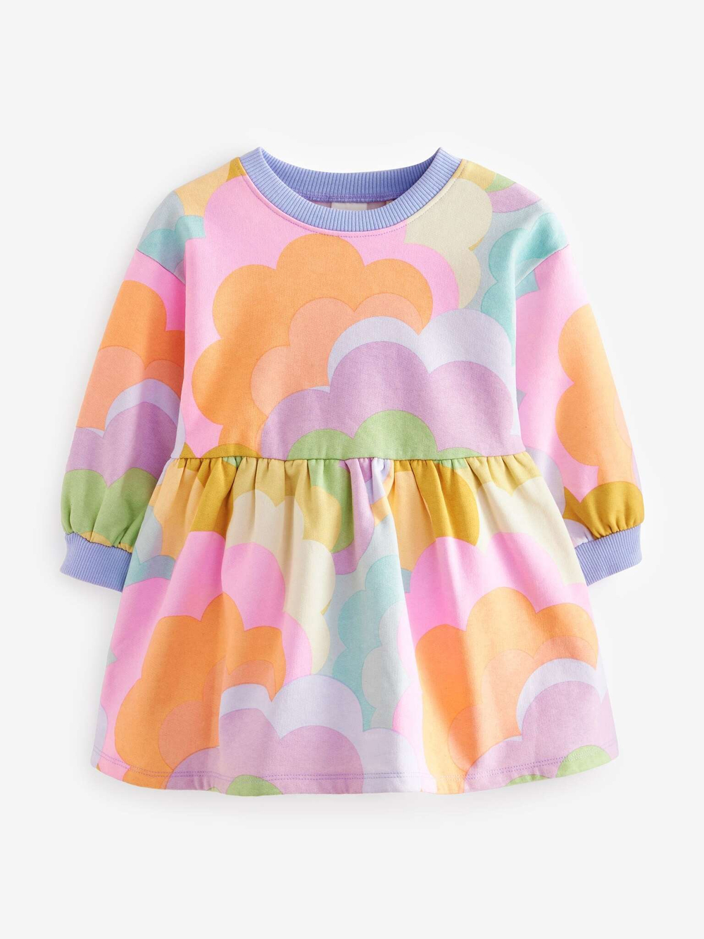 Платье для девочки Next 429-702, Сиреневый, Оранжевый