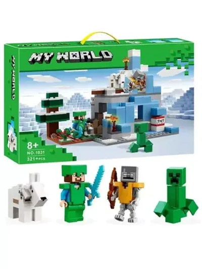 Конструктор Майнкрафт Ледяные вершины 321 дет 1031