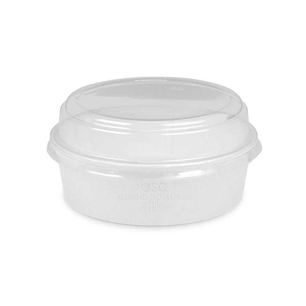 OSQ Упаковка Round Bowl белый 620 БЕЗ КРЫШКИ (1/45/270)