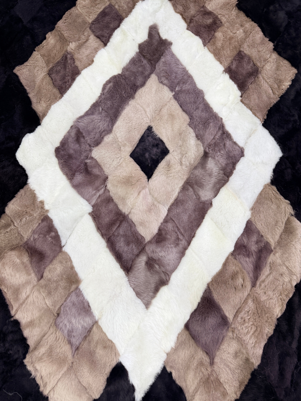Покрывало меховое ковер из шкуры овчины