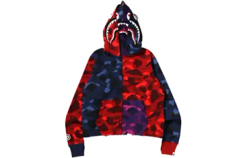 A Bathing Ape Color Camo Crazy Shark Full Zip Худи