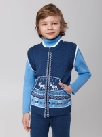 Жилетка вязаная на молнии