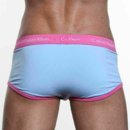 Мужские трусы брифы Calvin Klein 365 Blue Pink Brief