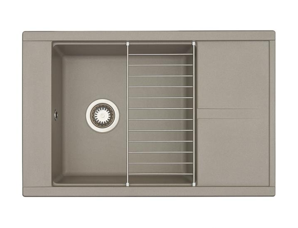 Кухонная Мойка Делия 78 (Серый шелк) NEW
