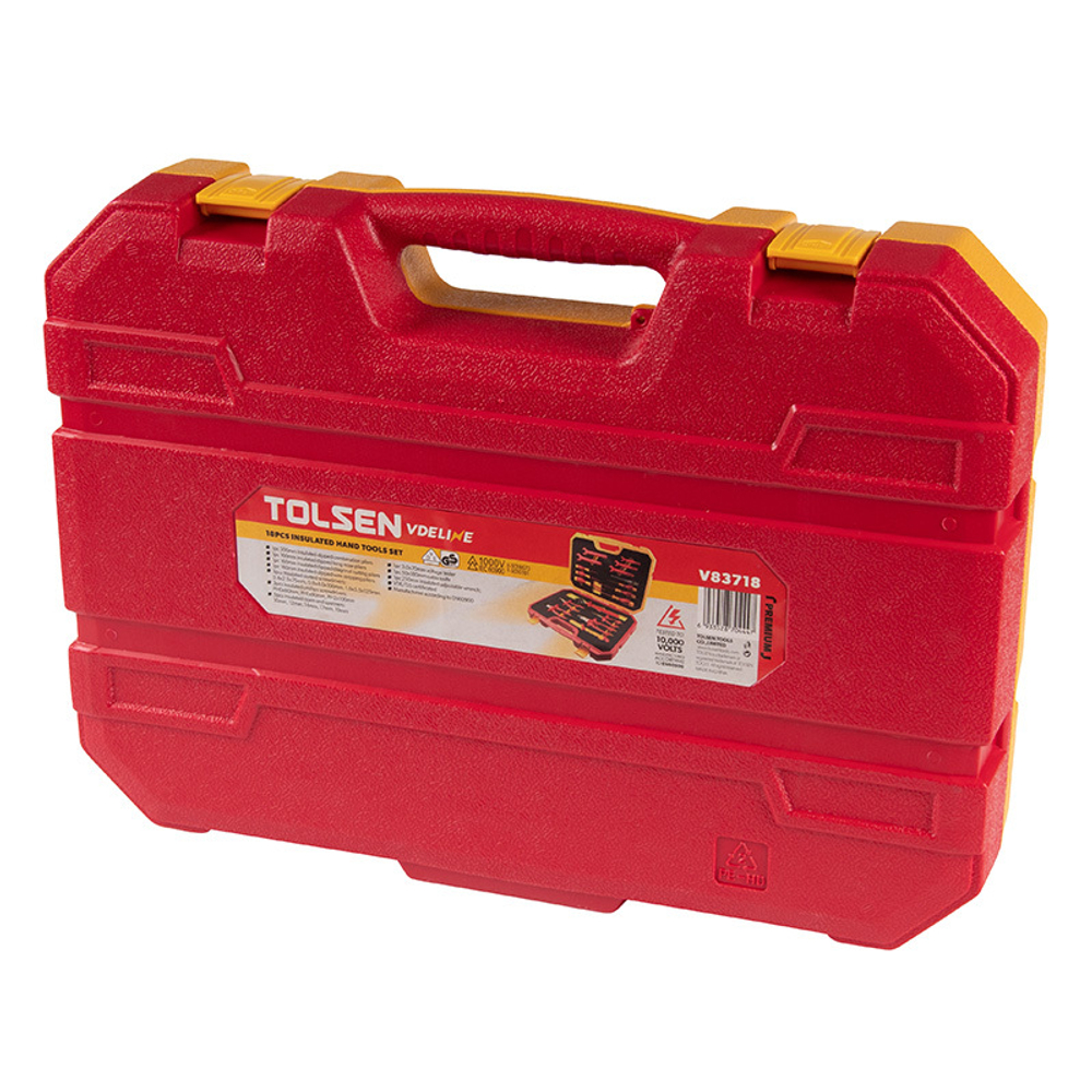 TOLSEN (TTV83718) Набор инструментов диэлектрических, универсальный, 18 предметов